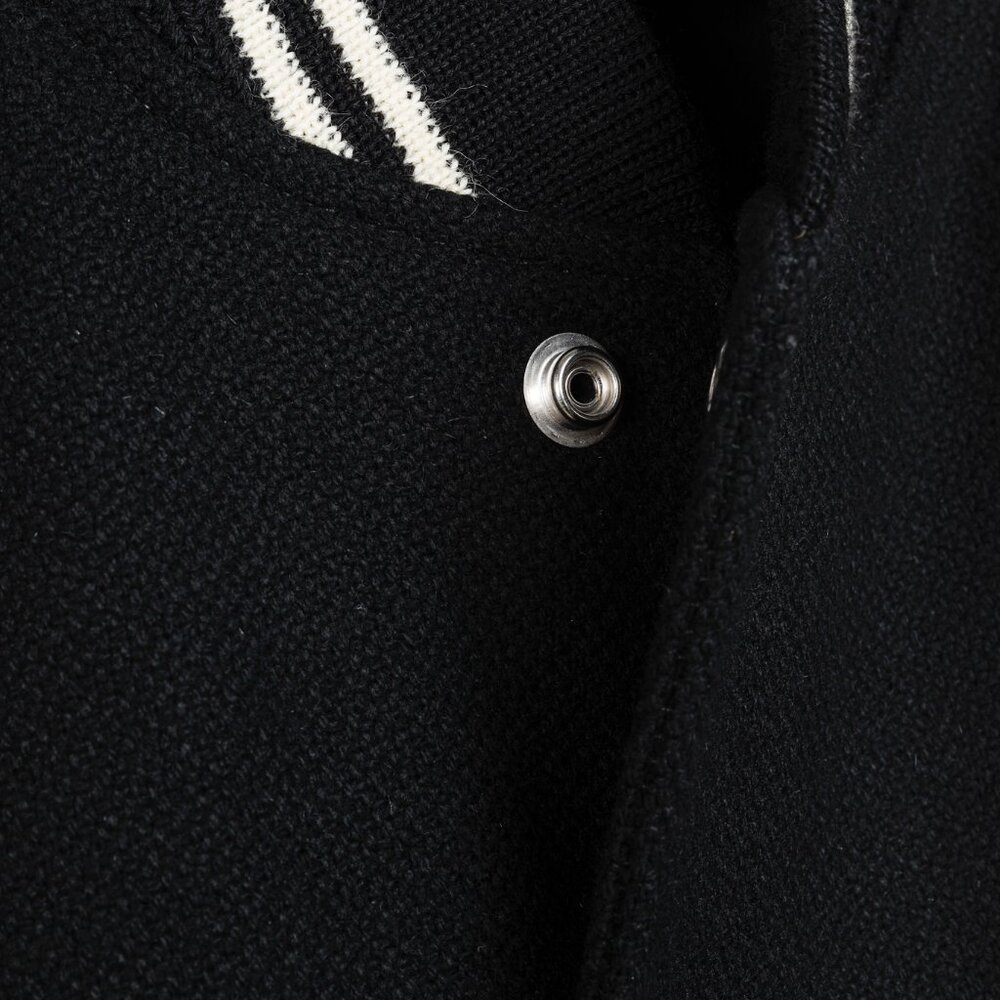 Saint Laurent Teddy Varsity Black White Jacket - Picture 11 of 14